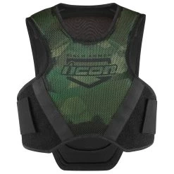 Icon Field Armor Softcore Vest 24 Icon Field Armor Softcore Vest -Best Motorcycle Equipment FieldArmorSoftcoreVestGreenCamoFront