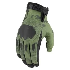 Icon Hooligan CE Gloves -Best Motorcycle Equipment HooliganCEGloveGreenCamoBack