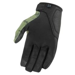 Icon Hooligan CE Gloves -Best Motorcycle Equipment HooliganCEGloveGreenCamoPalm