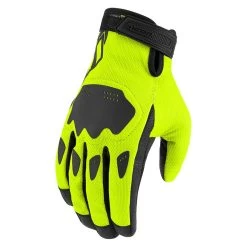 Icon Hooligan CE Gloves -Best Motorcycle Equipment HooliganCEGloveHiVizBack