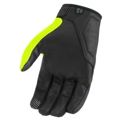 Icon Hooligan CE Gloves -Best Motorcycle Equipment HooliganCEGloveHiVizPalm