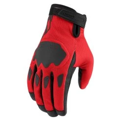 Icon Hooligan CE Gloves -Best Motorcycle Equipment HooliganCEGloveRedBack
