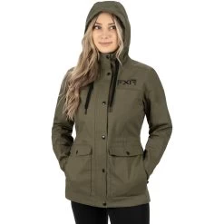 Ivy Canvas Women's Jacket -Best Motorcycle Equipment Ivy Canvas Jacket Army 222205 7500 front