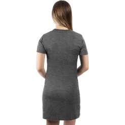 Track Tech Women's T-shirt Dress -Best Motorcycle Equipment TrackTech Dress W CharcoalHeatherSeafoam 2222150659 back