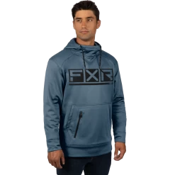 Unisex Podium Tech Pullover Hoodie -Best Motorcycle Equipment UnisexPodiumTechPOHoodie M SteelBlack 231120 0310 front