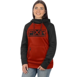 Unisex Podium Tech Pullover Hoodie -Best Motorcycle Equipment UnisexPodiumTechPOHoodie W RustBlack 231120 1037 front