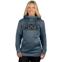 Unisex Podium Tech Pullover Hoodie -Best Motorcycle Equipment UnisexPodiumTechPOHoodie W SteelBlack 231120 0310 front