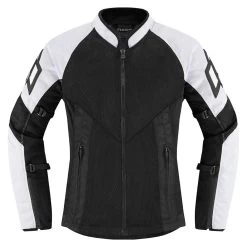Icon Mesh AF Women's Jacket 13 Icon Mesh AF Women's Jacket -Best Motorcycle Equipment WmnsMeshAFCEJacketWhiteFront