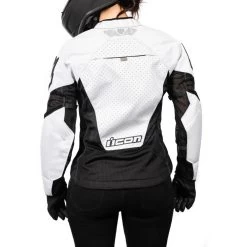 Icon Mesh AF Women's Jacket 15 Icon Mesh AF Women's Jacket -Best Motorcycle Equipment WmnsMeshAfWhiteBack