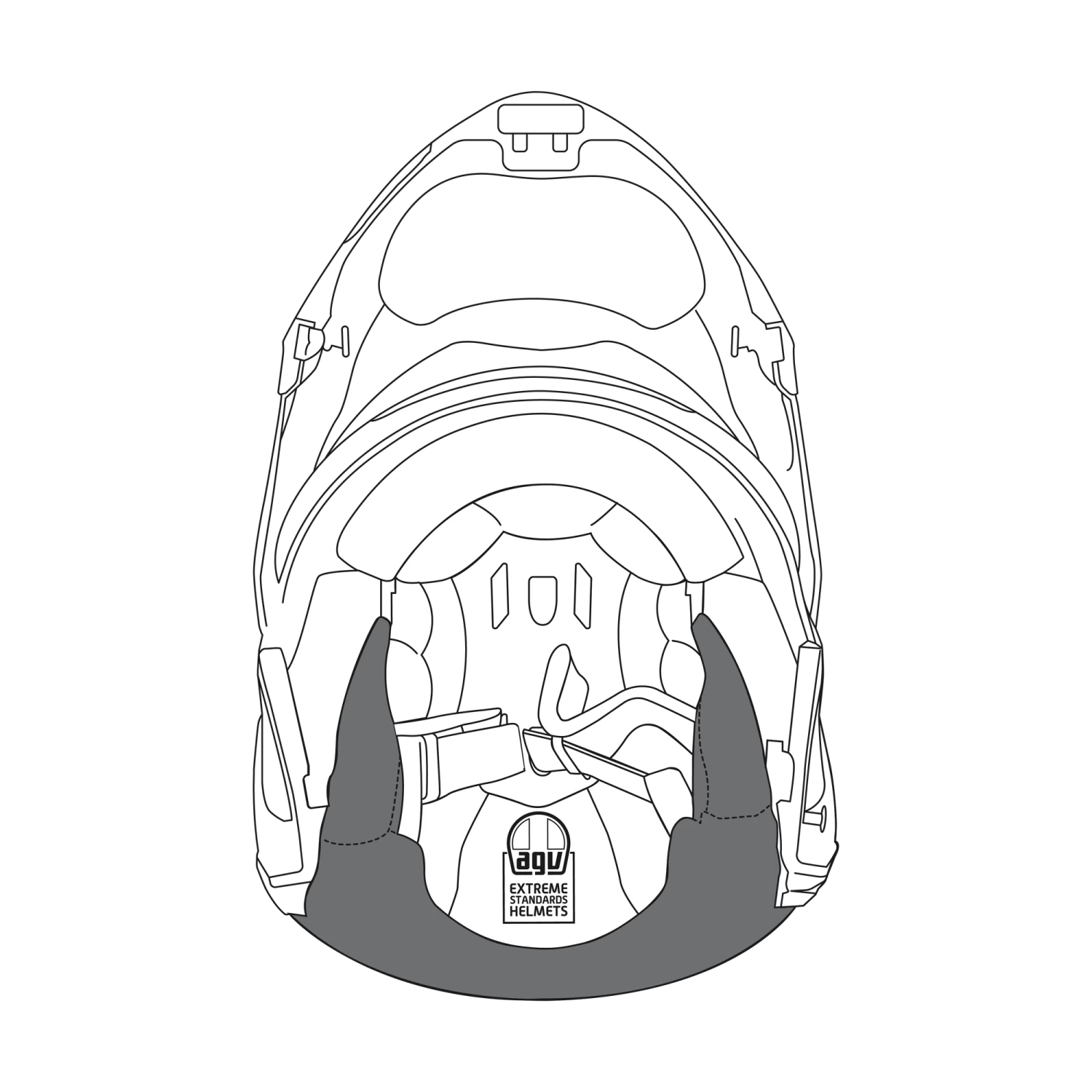 AGV Sportmodular Cheek Pads (Pair) 1 AGV Sportmodular Cheek Pads (Pair)