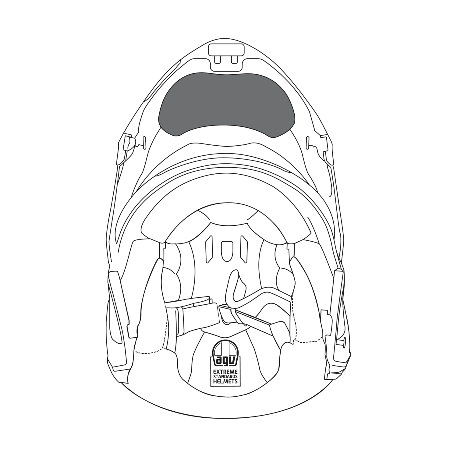 AGV Sportmodular Wind Protector 2 AGV Sportmodular Wind Protector - Image 2