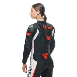 Dainese Grobnik One Piece Perf. Lady Suit -Best Motorcycle Equipment grobnik lady leather 1pc suit perf black white fluo red 535e4843 9e68 4d5a 9431 354755fa0c3c