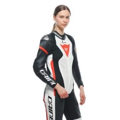 Dainese Grobnik One Piece Perf. Lady Suit -Best Motorcycle Equipment grobnik lady leather 1pc suit perf black white fluo red b7136400 a6fe 4289 b14a 8aa19e1ad746