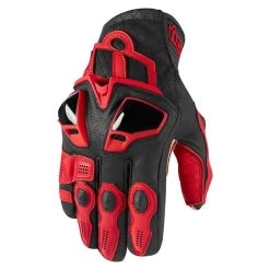 Icon Hypersport Short Gloves -Best Motorcycle Equipment icon hypersport short gloves mens motorcycle gloves icon red s 401738