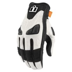 Icon Automag Women's Gloves -Best Motorcycle Equipment icon womens automag gloves womens motorcycle gloves icon white xs 961671