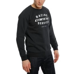 Dainese Paddock Sweatshirt -Best Motorcycle Equipment paddock sweatshirt black white e79a59dd 097c 4450 873f def170def5c7
